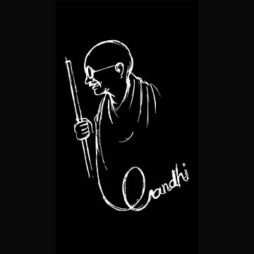 Mahatma Gandhi Portrait  Drawing  Behance