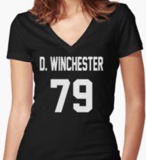 Supernatural Jersey (Dean Winchester) Women's Fitted V-Neck T-Shirt