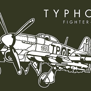 Artwork thumbnail, Hawker Typhoon Fighter-bomber by b24flak