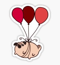 Ballon Mops Sticker