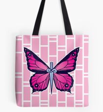 Bolsa de tela Ocean Butterflies Part 2 - Pale Pink