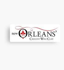 The Originals - New Orleans Crescent Wolf Clan Canvas Print