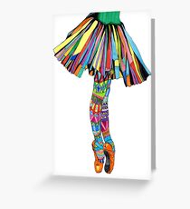 Tarjeta de felicitación Feliz bailarina