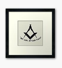 SIT LUX, ET LUX FUIT Framed Print