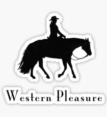 Loping Western Pleasure Horse and Rider Sticker