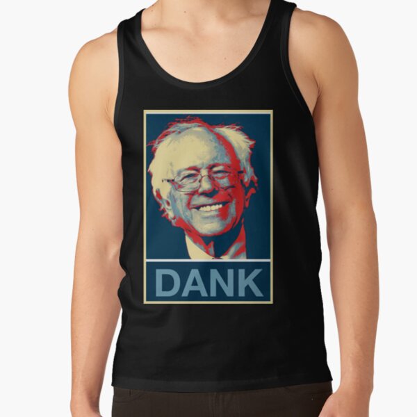 Election 2016 Bernie Sanders Feel The Bern Flames All Over Adult Tank Top 