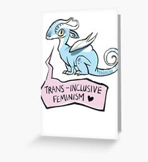 trans-inklusive Feminismus Grußkarte