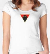 Space Ghost - Chest Symbol - White Clean Women's Fitted Scoop T-Shirt