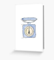 Kitchen scale Greeting Card