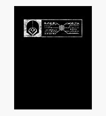 Star Trek - Ferengi Rectangular Badge - White Dirty Photographic Print