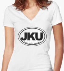 Jakku Destination Women's Fitted V-Neck T-Shirt