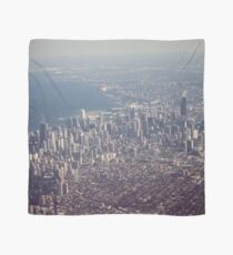 Chicago from the air color photo Scarf
