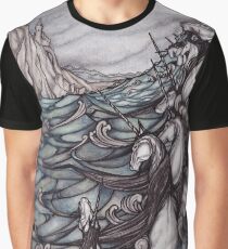 Unicorns in Sea Graphic T-Shirt