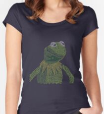 It's not easy, bein' Kermit Women's Fitted Scoop T-Shirt