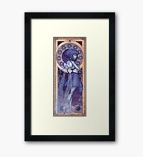Lapis Lazuli Mucha Framed Print