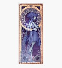 Lapis Lazuli Mucha Photographic Print