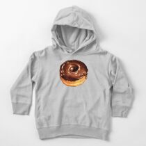 Modèle de beignet au chocolat - rose Sweat à capuche épais pour tout-petit