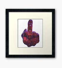 Middle Finger Framed Print