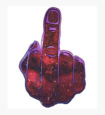 Middle Finger Photographic Print
