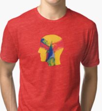 Camiseta de tejido mixto Se siente como si sólo retrocediéramos