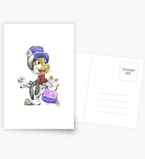 Charcoal and Oil - Jiminy Cricket Postcards