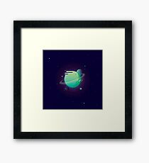 Green planet Framed Print