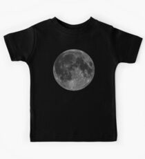Lunar, MOON, Lunatic, Cosmos, Cosmic, Space, Near side of the Moon. Kids Tee