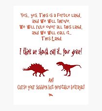 curse your sudden but inevitable betrayal, firefly, red Photographic Print