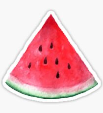 Juicy watermelon. Watercolor Tropical Fruit Sticker
