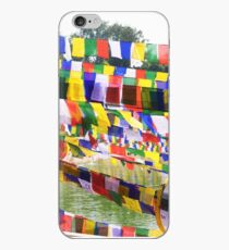 Flags at Bodh Gaya Mahabodhi Temple iPhone Case