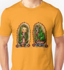 Kewpie and Cat Guadalupanos. Unisex T-Shirt