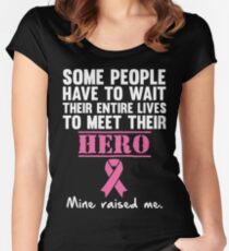 Breast Cancer Hero Women's Fitted Scoop T-Shirt