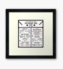 Videogame Nostalgia Menu Framed Print