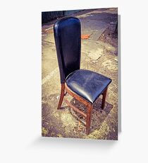 Black Chair Greeting Card
