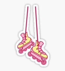 Hanging rollerblades Sticker