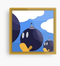 Bob-Bomb Battlefield, A Super Mario 64 Painting Metal Print