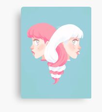 Ice cream hair Canvas Print