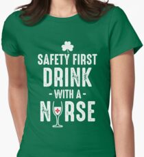 Drink with a nurse Women's Fitted T-Shirt