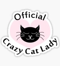 Official Crazy Cat Lady. Sticker