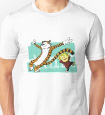 Calvin and Hobbes Dancing Unisex T-Shirt