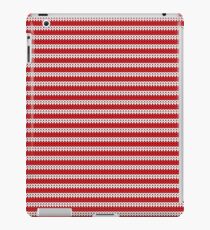 White & Red Knitted iPad Case/Skin