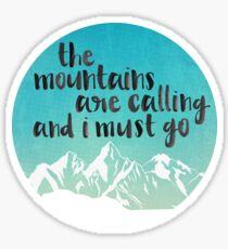 mountains Sticker