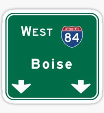 Boise, ID Road Sign, USA Sticker
