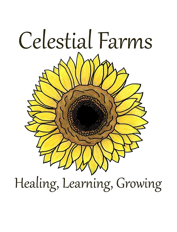 "Sunflower Heal Learn Grow" by celestialfarms Redbubble