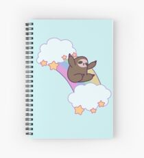 Rainbow Cloud Sloth Spiral Notebook