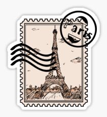 Paris Stamp Sticker