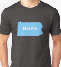 Pennsylvania Native PA Blue Unisex T-Shirt