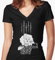 Daggers by Allie Hartley Women's Fitted V-Neck T-Shirt