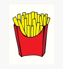 French Fries Drawing: Art Prints | Redbubble