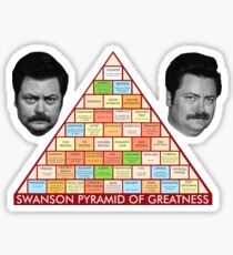 Ron Swanson Pyramid Sticker